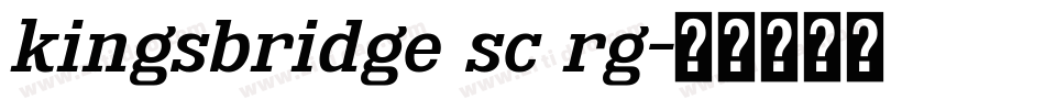 kingsbridge sc rg字体转换